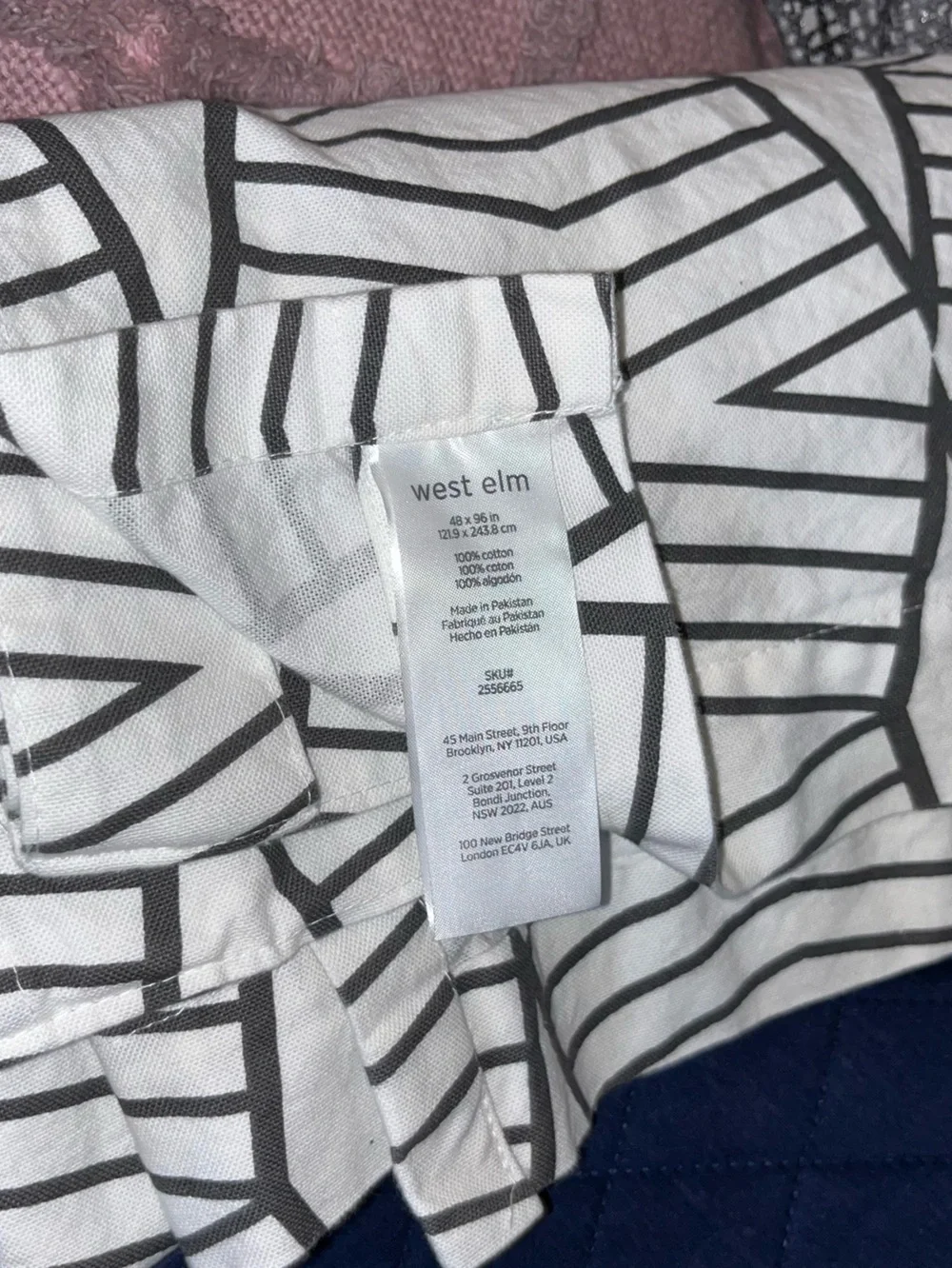 West Elm geometric linear